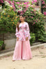 Pink Bandhini Cord set