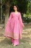Pink Bandhini Print Anarkali Suit