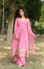 Pink Bandhini Print Anarkali Suit