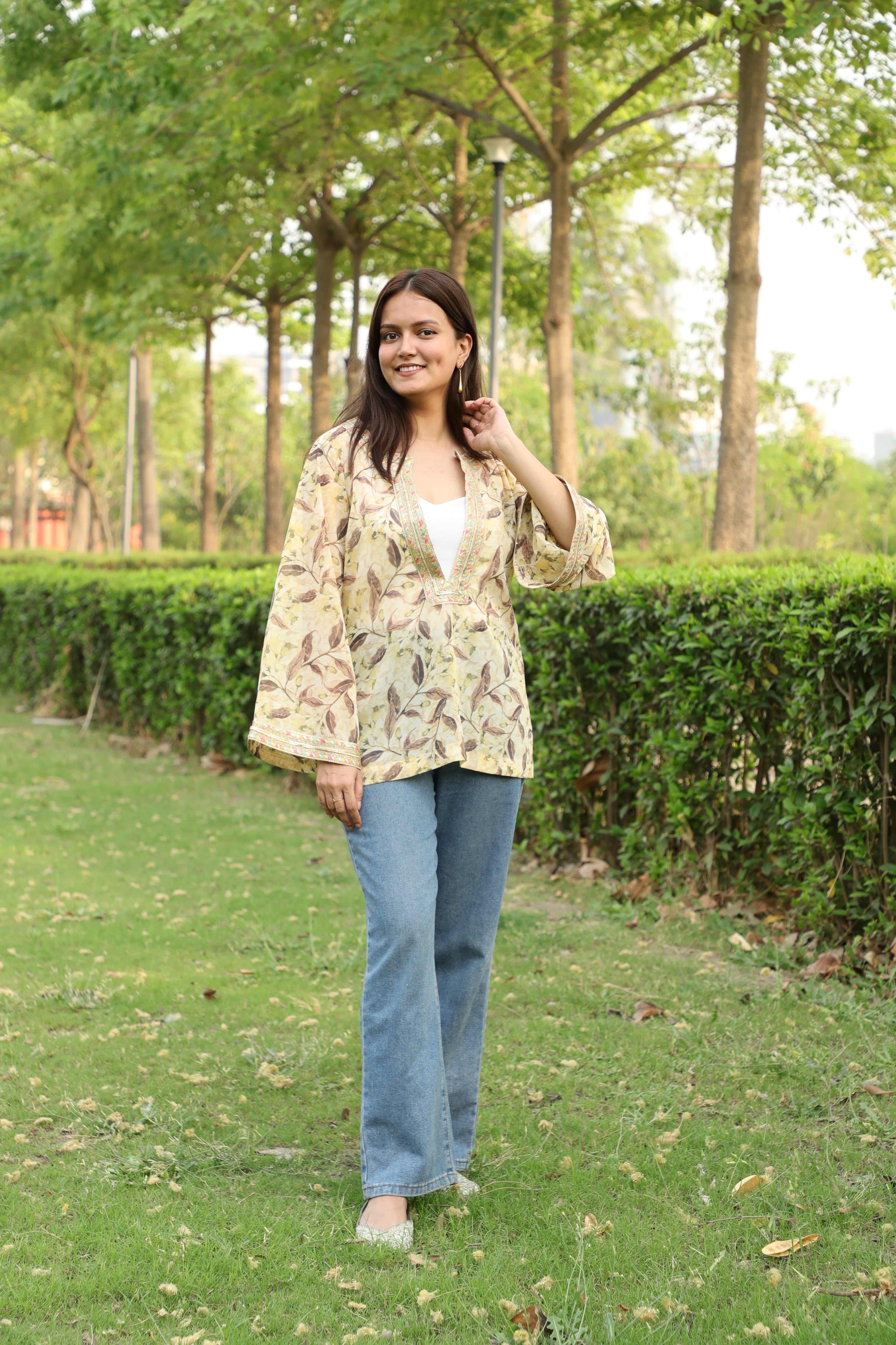 Printed Short Kurti