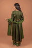 Olive Meadow : Mehendi Green A line Suit Set