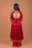 Festive Ruby : Red Straight Cut Suit Set