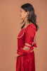 Festive Ruby : Red Straight Cut Suit Set