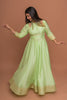 Pista Gulnaar : Pista Green Anarkali Suit set